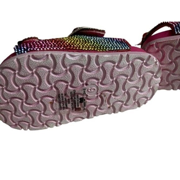 First Steps by Stepping Stones - Multicolor Rhinestones Girls Sandals size 6 - Picture 5 of 5